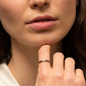 Mejuri 14k Gold Enamel Ring